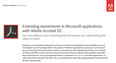 Extending investments in Microsoft applications with Adobe Acrobat DC